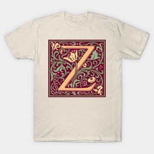 William Morris Vintage Letter Z T-Shirt